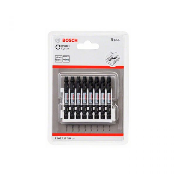 Бита двухсторонняя ударная Bosch Impact Control 1/4" T30-T30 65 мм (8 шт.) (2608522341)