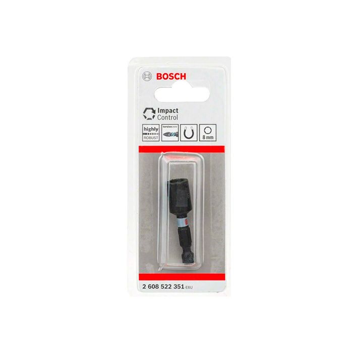Торцева магнітна головка для саморізів Bosch Impact Control 1/4″ 50 x 8 мм (2608522351)