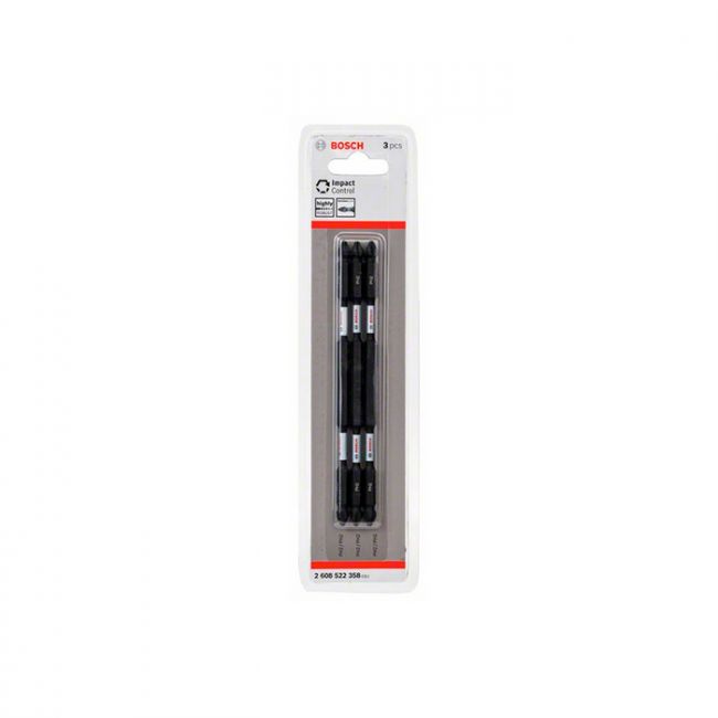 Бита двухсторонняя ударная Bosch Impact Control 1/4", PH2/PH2x150 мм (3 шт.) (2608522358)