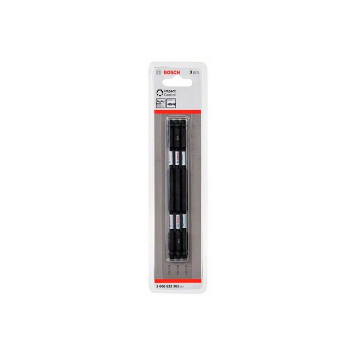 Бита ударная двухсторонняя Bosch Impact Control T25x150 мм (3 шт.) (2608522361)