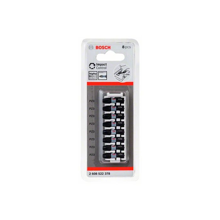 Бита ударная Bosch Impact Control PZ3 25 мм (8 шт.) (2608522378)