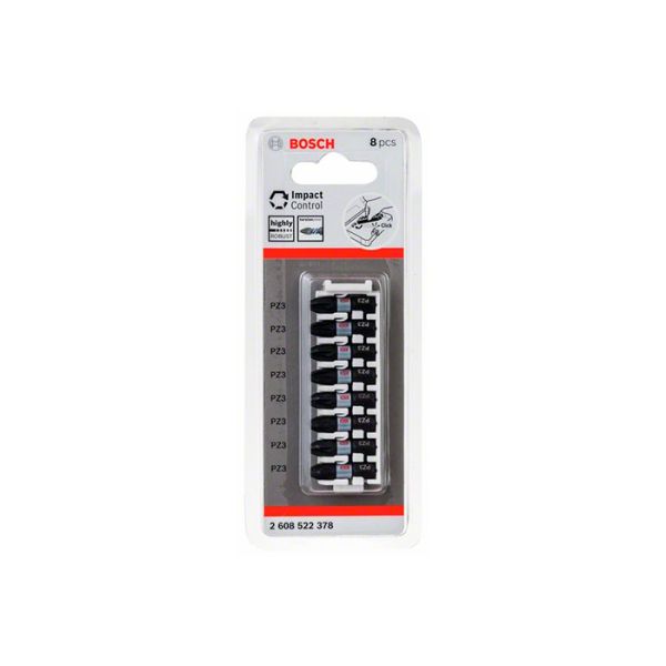 Бита ударная Bosch Impact Control PZ3 25 мм (8 шт.) (2608522378)