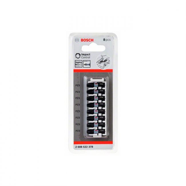 Бита ударная Bosch Impact Control PZ3 25 мм (8 шт.) (2608522378)