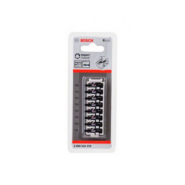 Бита ударная Bosch Impact Control Torx T15 25 мм (8 шт.) (2608522379)