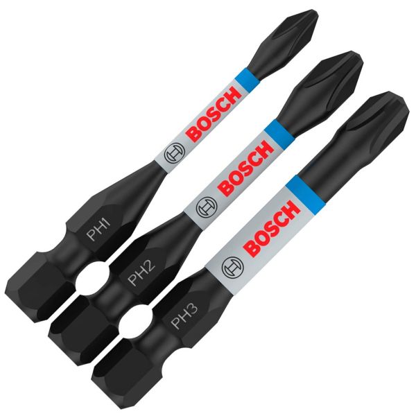 Набір біт Bosch Pro Phillips Impact Set PH1/2/3, 55 мм, 3 шт (2608522491)