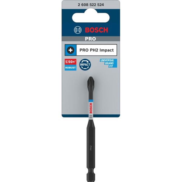 Біта Bosch Pro Phillips Impact PH2, 90 мм (2608522524)