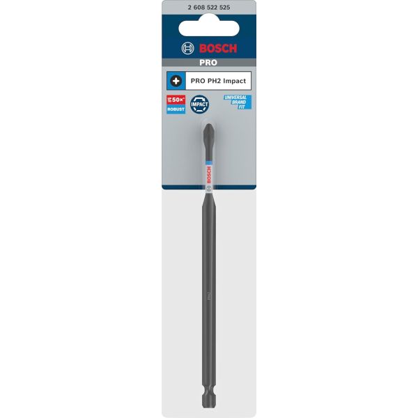 Біта Bosch Pro Phillips Impact PH2, 150 мм (2608522525)