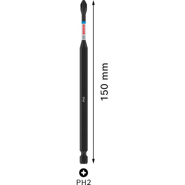 Біта Bosch Pro Phillips Impact PH2, 150 мм (2608522525)
