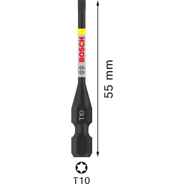 Ударна біта Bosch Pro Torx Impact T10, 55 мм, 2 шт (2608522528)