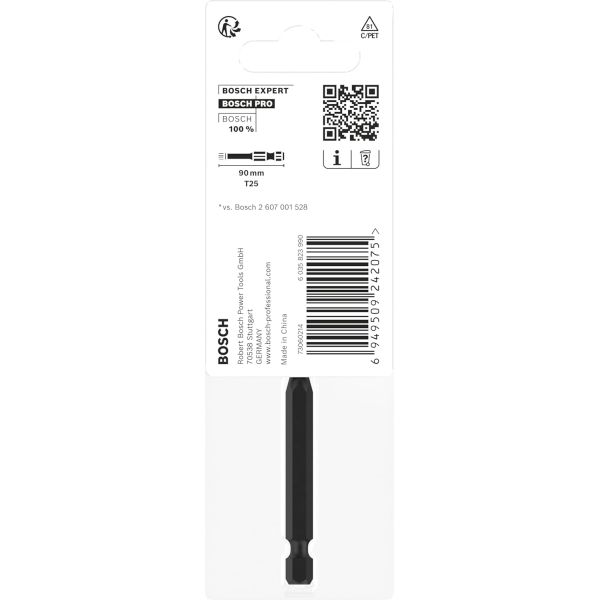 Біта Bosch Pro Torx Impact T25, 90 мм (2608522536)
