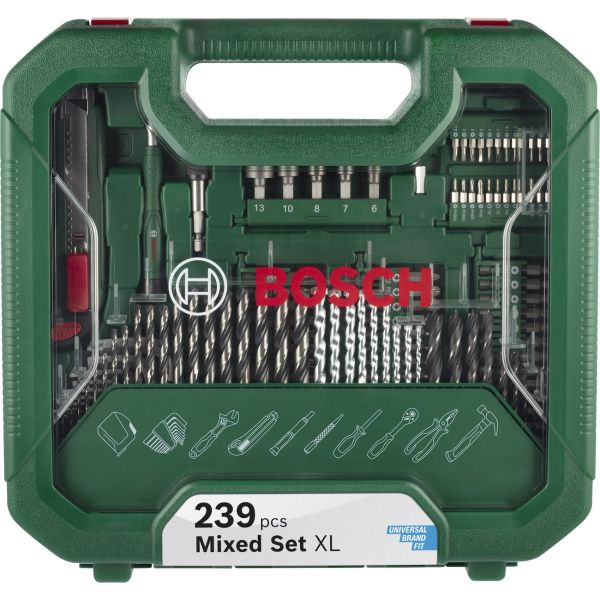 Набір інструментів і приладдя Bosch Mixed Set XL в кейсі, 239 шт (2608522569)