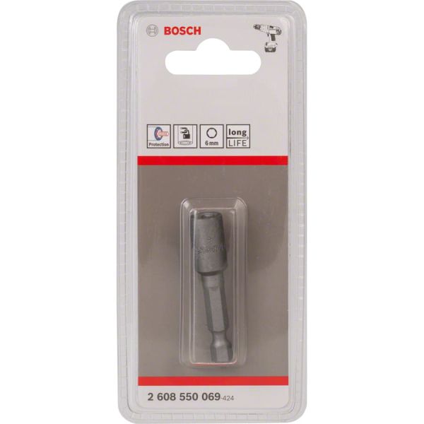 Торцева головка Bosch Extra Hard 1/4", 6 мм (2608550069)