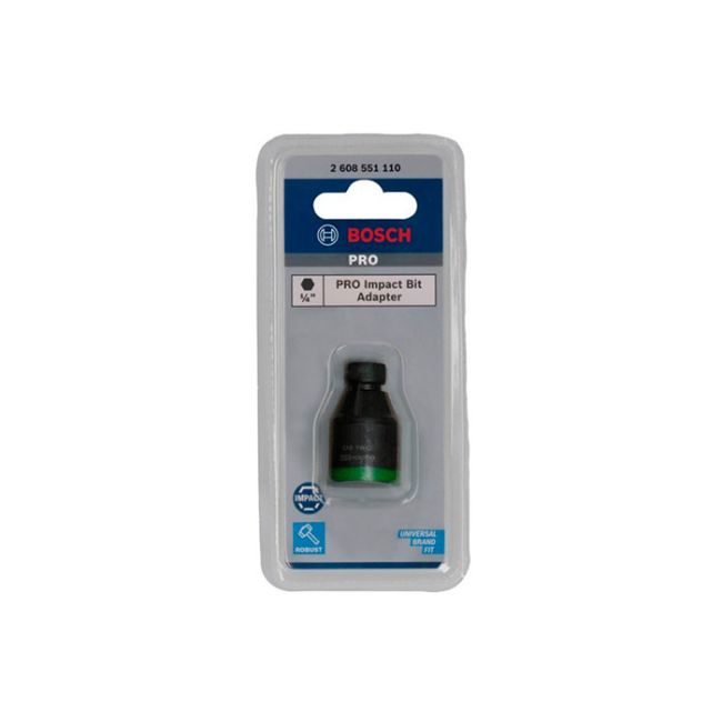 Перехідник для торцювального ключа BOSCH PRO 1/4" HEX - 1/2" (2608551110)