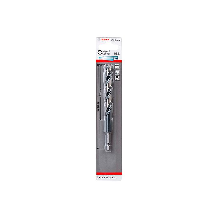 Сверло по металлу Bosch Impact Control HEX 10x133 мм (2608577063)