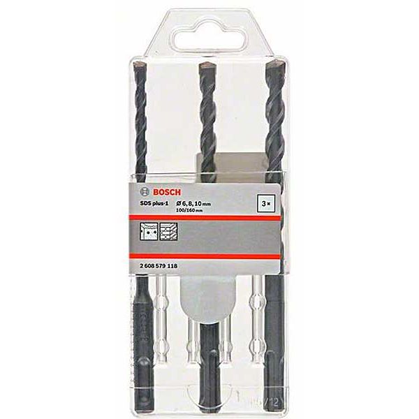 Набір бурів Bosch SDS-Plus-1, 6/8/10?160 мм (2608579118)