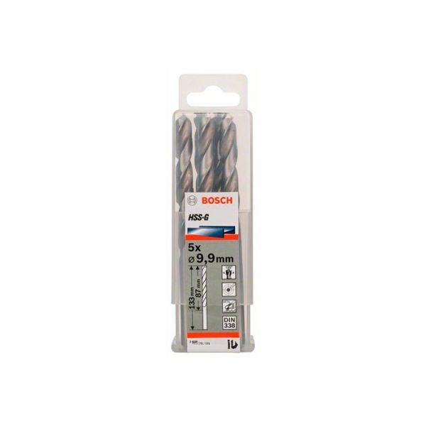 Сверло по металлу Bosch HSS-G, 9.9x133 мм (5 шт.) (2608585521)