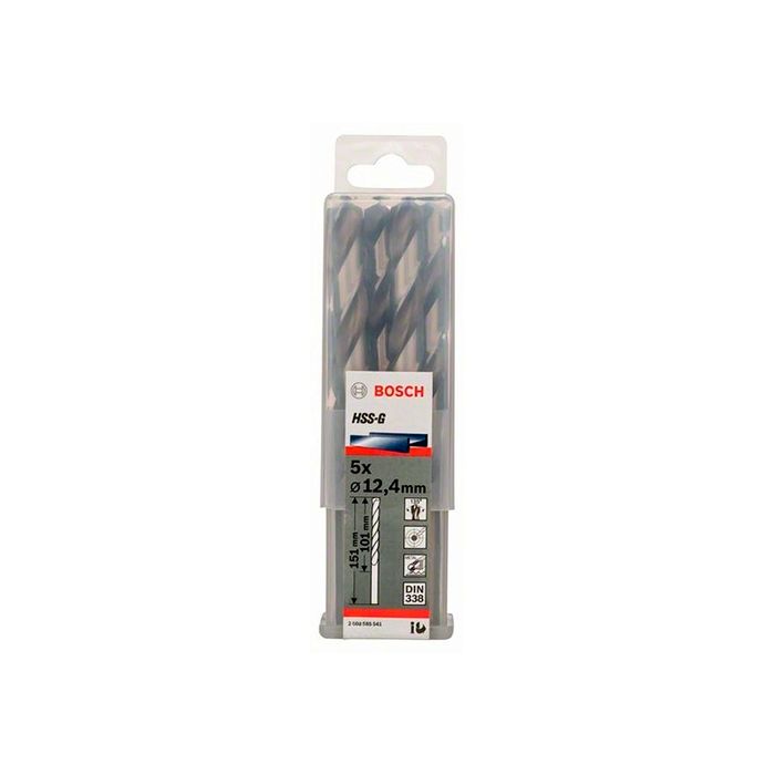 Сверло по металлу Bosch HSS-G, 12.4x151 мм (5 шт.) (2608585541)