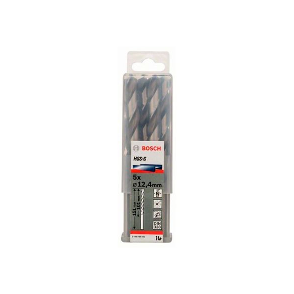 Сверло по металлу Bosch HSS-G, 12.4x151 мм (5 шт.) (2608585541)