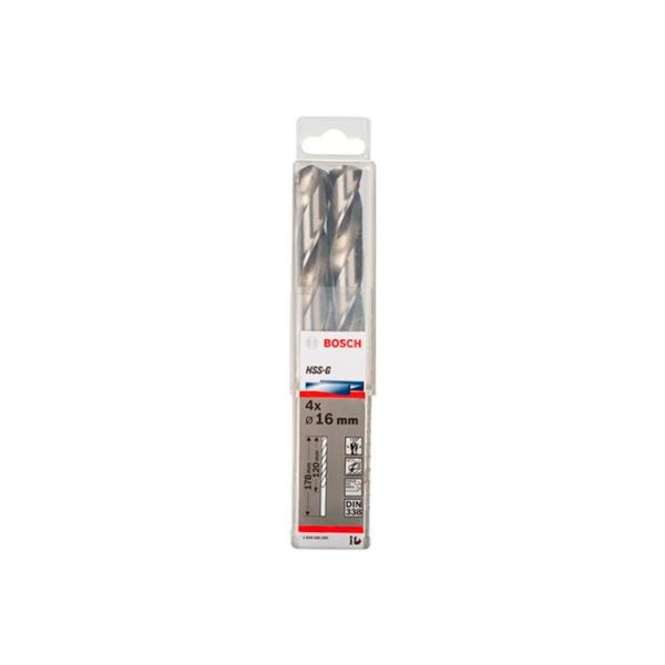Сверло спиральное по металлу Bosch HSS-G 16x178 мм (4 шт.) (2608585595)