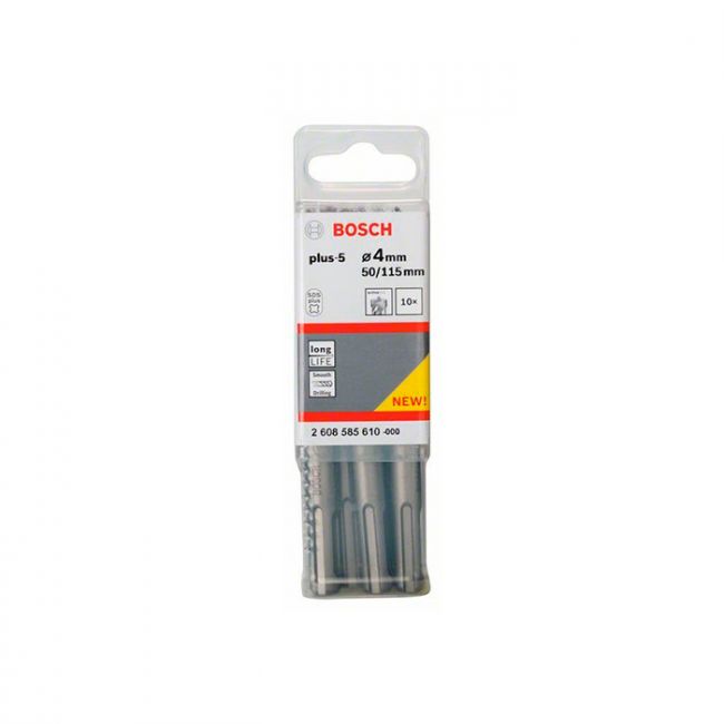 Бур Bosch SDS-plus-5 4x50x115 мм (10 шт) (2608585610)