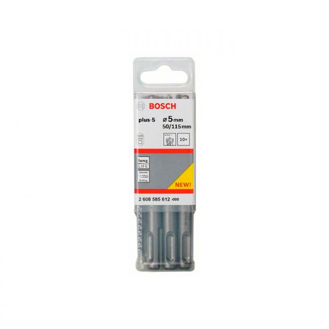 Бур Bosch SDS-plus-5 5x50x115 мм (10 шт) (2608585612)