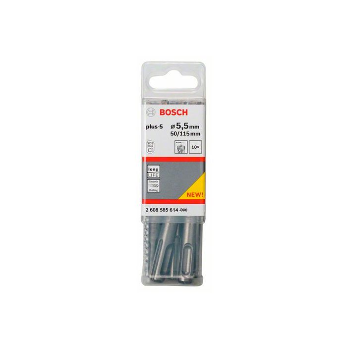 Бур Bosch SDS-plus-5 5.5x50x115 мм (10 шт) (2608585614)