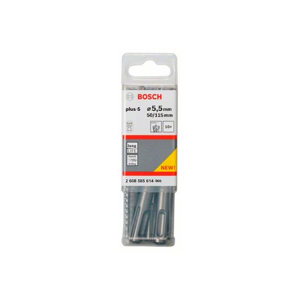 Бур Bosch SDS-plus-5 5.5x50x115 мм (10 шт) (2608585614)