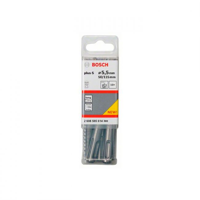 Бур Bosch SDS-plus-5 5.5x50x115 мм (10 шт) (2608585614)