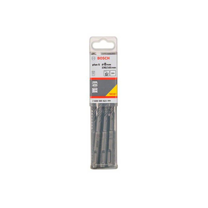 Бур Bosch SDS-Plus S4L, 8x100x165мм (10шт) (2608585623)