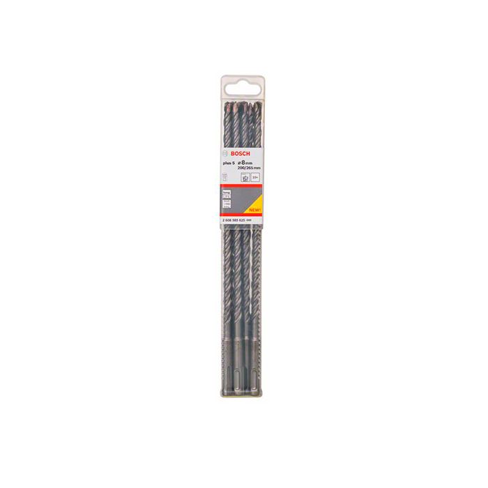 Бур Bosch SDS-Plus S4L, 8x200x265мм (10шт) (2608585625)
