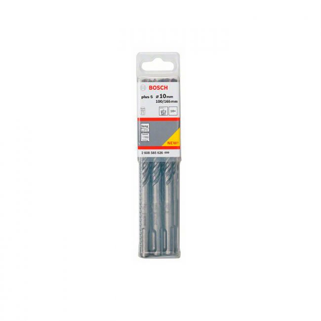 Бур Bosch SDS-Plus S4L, 10x100x165мм (10шт) (2608585626)