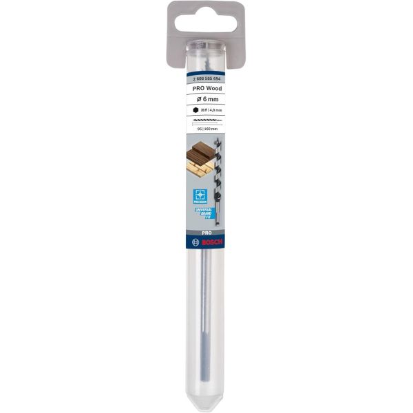 Свердло гвинтове Bosch Pro Wood Auger Bit, 6х95х160 мм (2608585694)