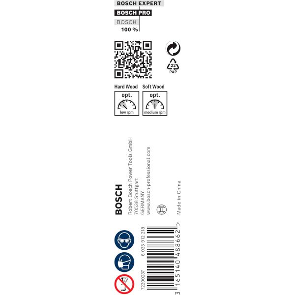 Свердло гвинтове Bosch Pro Wood Auger Bit, 8х95х160 мм (2608585696)