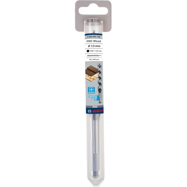 Свердло гвинтове Bosch PRO Wood, 13x95x160 мм (2608585700)