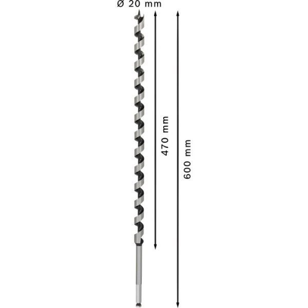 Свердло гвинтове Bosch PRO Wood, 20х470х600 мм (2608585721)