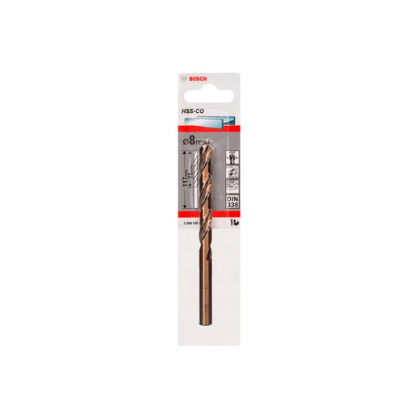 Сверло по металлу Bosch HSS-CO, 8x117 мм (2608585860)