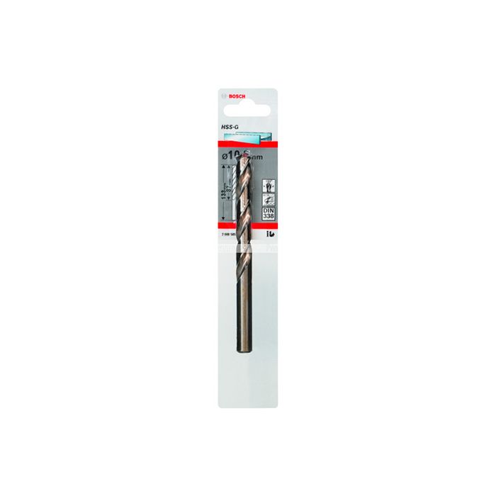 Сверло по металлу Bosch HSS-G, 10.5x133 мм (2608585937)