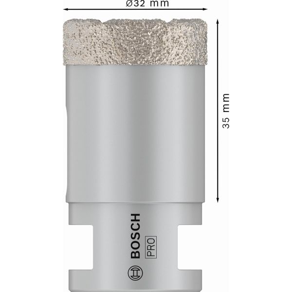 Алмазне свердло Bosch PRO Ceramic dry 32x35xM14 (2608587120)