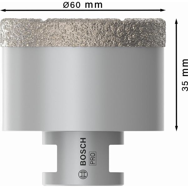 Алмазне свердло Bosch PRO Ceramic dry 60x35xM14 (2608587128)