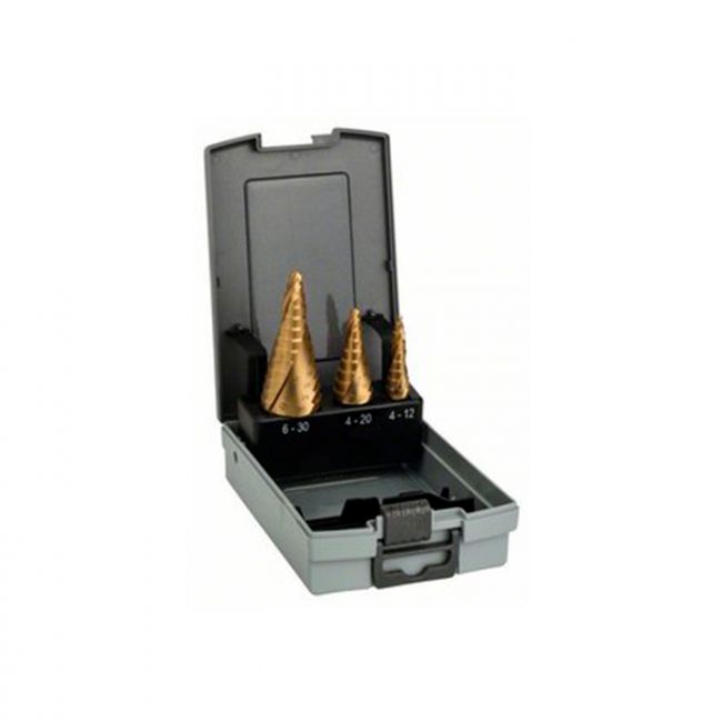 Набор сверл ступенчатых Bosch HSS-TiN ProBox (3 шт.) (2608587432)