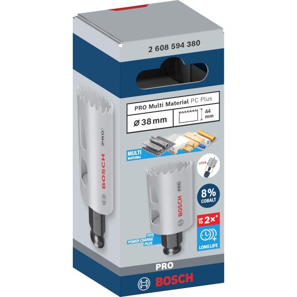 Коронка універсальна Bosch PRO Multi Material PC Plus 38 мм (2608594380)