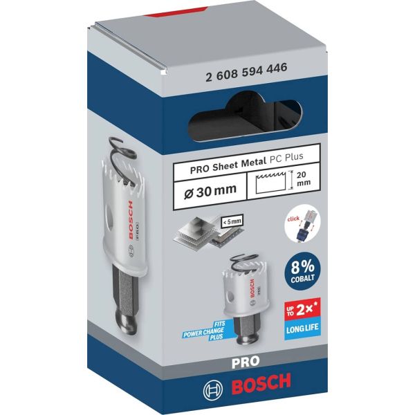 Коронка по металу Bosch PRO Sheet Metal PC Plus, 30x20 мм (2608594446)