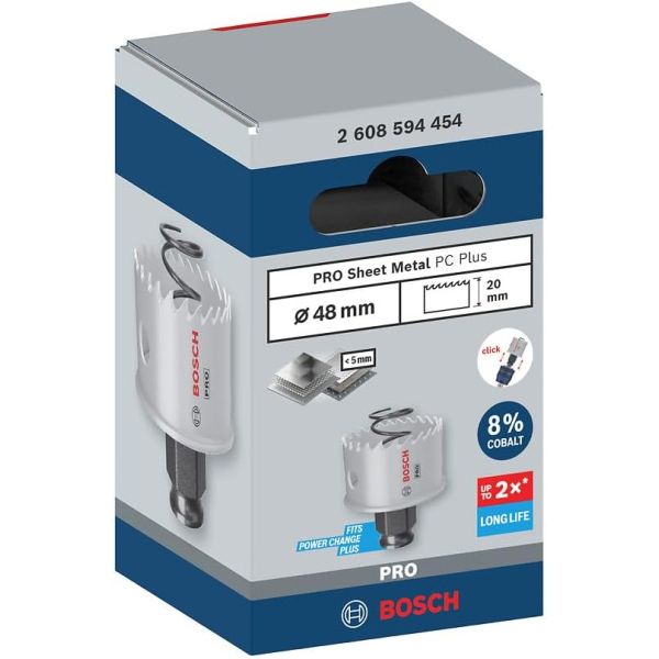 Коронка по металу Bosch PRO Sheet Metal PC Plus, 48x20 мм (2608594454)