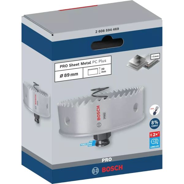 Коронка по металу Bosch PRO Sheet Metal PC Plus, 89x20 мм (2608594469)