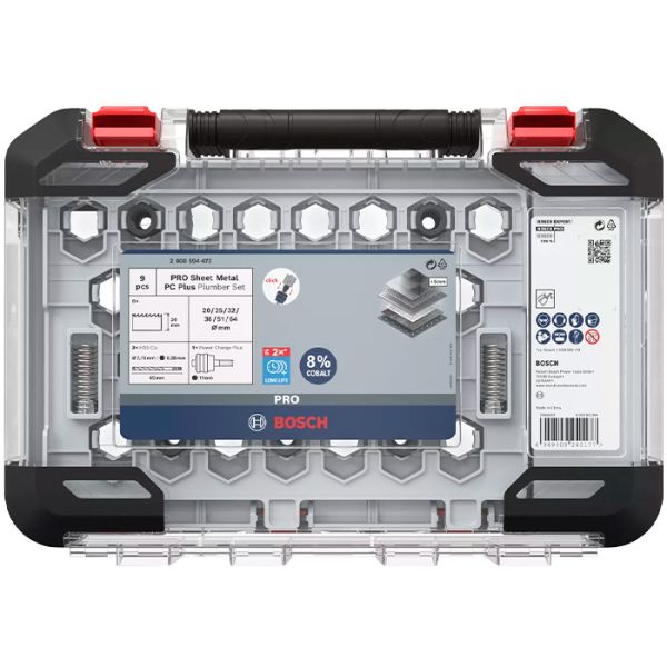 Набір коронок Bosch PRO Sheet Metal PC Plus, 9 шт (2608594473)