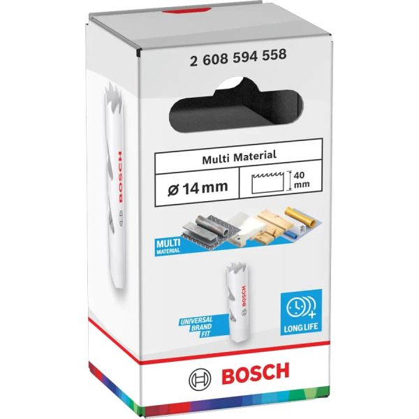 Коронка Bosch Multi Material Threaded, 14х40 мм (2608594558)