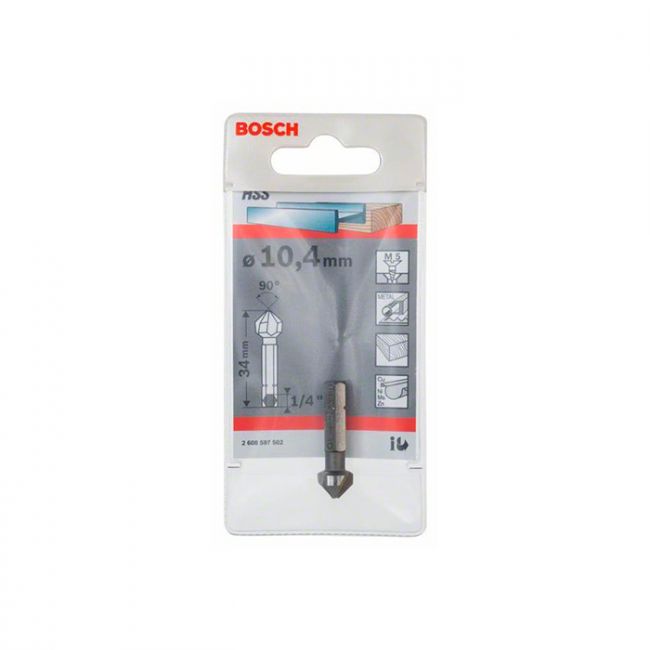 Зенкер Bosch HSS HEX1/4", M5, 10,4x34 мм (2608597502)
