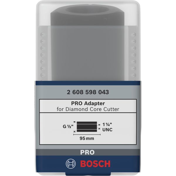 Перехідник для алмазних коронок Bosch 1 1/4" UNC на G 1/2" (2608598043)