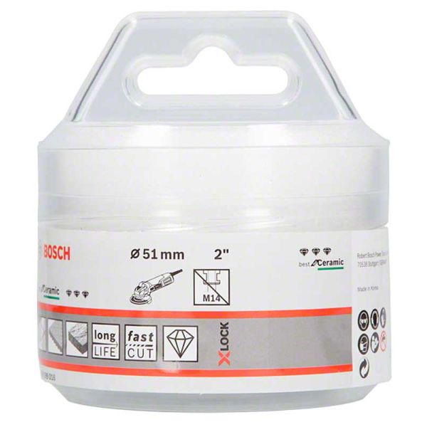 Алмазна коронка Bosch X-Lock Dry Speed Best for Ceramic, 51x35 мм (2608599016)