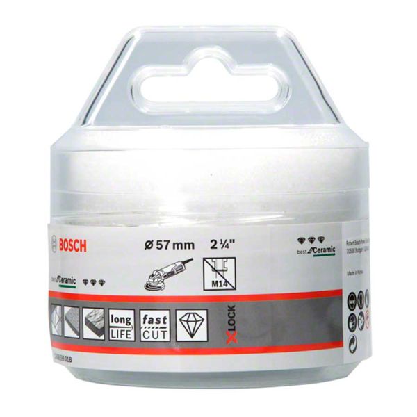 Алмазна коронка Bosch X-Lock Dry Speed Best for Ceramic, 57x35 мм (2608599018)
